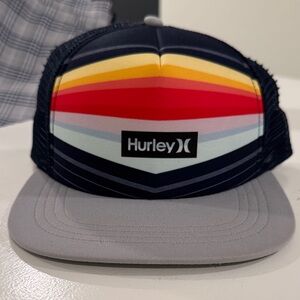 Hurley Rainbow Stripe Trucker Hat